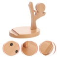 thumbnail image 2 of Wooden Mobile Phone Holder Creative Desktop Phone Rack Phone Support for Home, 2 of 8
