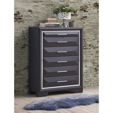 Miekor Furniture Liverpool G01600-CH Chest Black 68832
