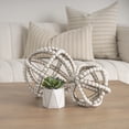 thumbnail image 5 of Mercana Espanlade II Decorative Metal Orb In Whitewash 68677, 5 of 5