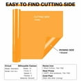 thumbnail image 3 of HTVRONT 12" x 8ft Orange HTV Vinyl Rolls Heat Transfer Vinyl, Easy to Cut & Weed for Heat Vinyl Design, 3 of 15
