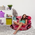 thumbnail image 4 of Posh Creations Structured Comfy Bean Bag Chair, Laguna Lounger, Nylon - Camo Pink and Black, 4 of 5