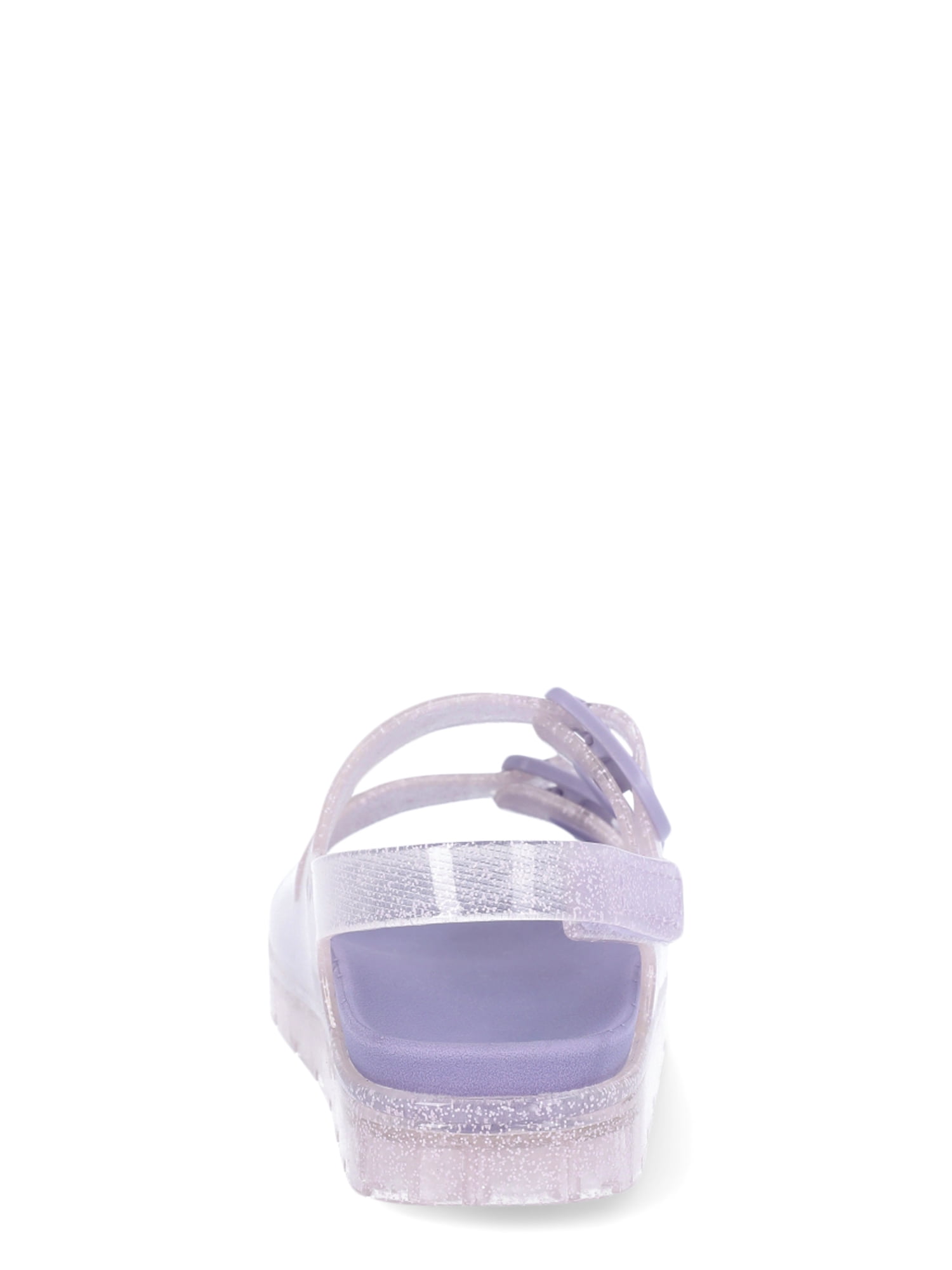 Wonder Nation Toddler Girls Two Buckle Jelly Sandals