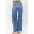 thumbnail image 2 of Sky Blue Double Button Zip Fly Straight Leg Jeans for Women – Casual Everyday Style [ZhiHiMeRi] | 18, 2 of 12