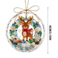 thumbnail image 3 of Acrylic Sea Glass Christmas Tree Ornament 3.15in,Beach Themed Hanging Decor for Household Gift, 3 of 6