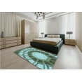 thumbnail image 5 of Ahgly Company Machine Washable Indoor Square Transitional Pine Green Area Rugs, 4' Square, 5 of 7