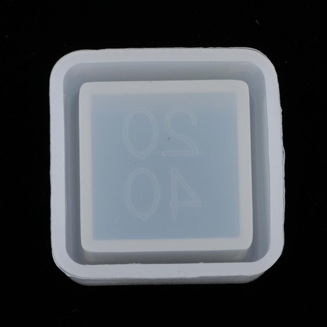 de silicona de resina de joyería para arcilla polimérica, artesanía, resina epoxi, fabricación de pendientes colgantes Los 5x5CM Baoblaze Molde de silicona para moldes