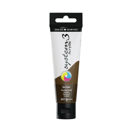 UPC: 5011386105963 | Daler-Rowney Original System 3 Acrylic Paint  59ml Tube  Raw Umber