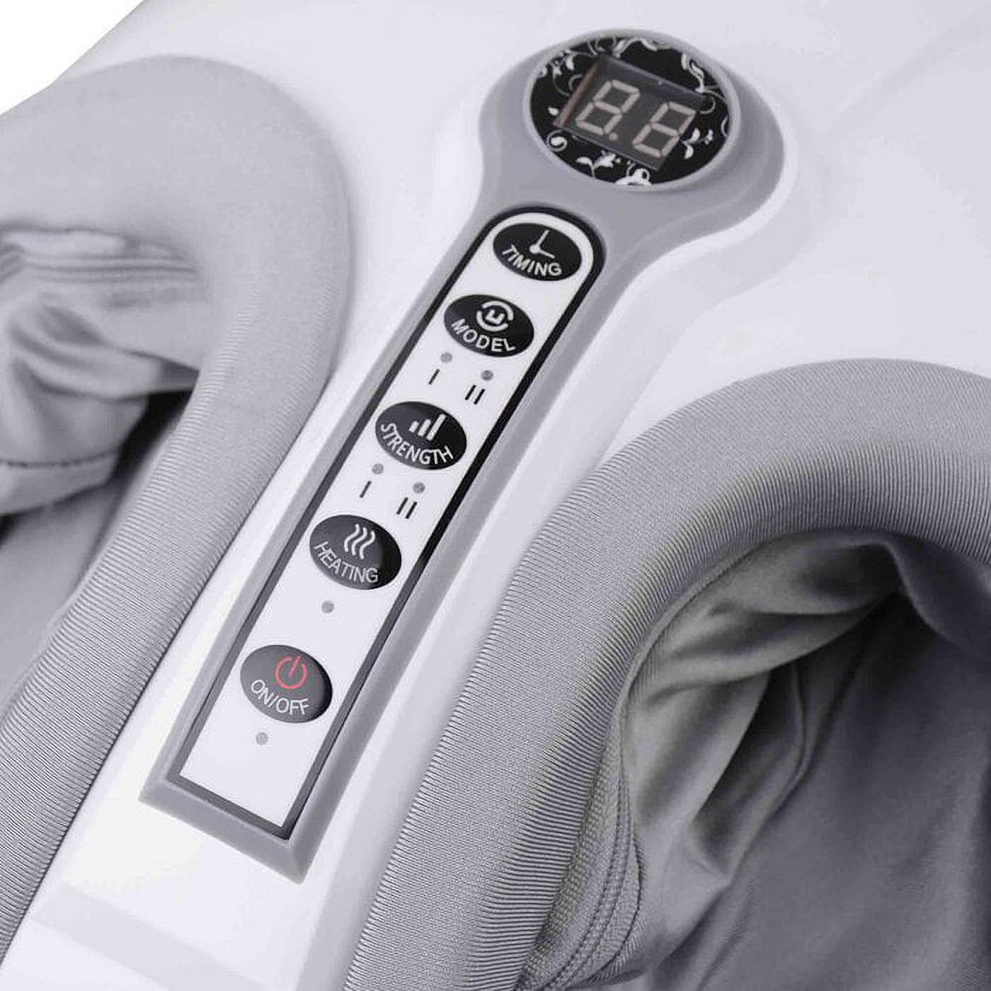 MKL Innovations® Electric Shiatsu Foot Massager Ankle Calf Kneading Rolling Machine Air Pressure Timer LCD Display ( BLACK COLOR)
