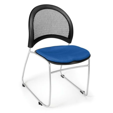 - OFM Moon Fabric Stacking Chair in Royal Blue