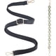 thumbnail image 1 of Juego de 2 correas de repuesto ajustables de cadena plana de cuero y acrílico para bolso de hombro, cartera o bolso de mano - Negro y verde oliva, 1 of 6