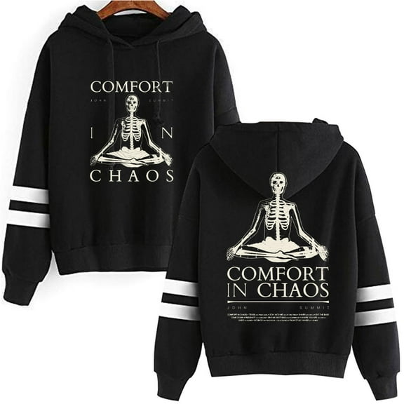 john summit Merch COMFORT IN CHAOS TRACKLIST Men/Women Hooded Sweet Streetwear Hooded Long Sleeve
