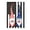 F, variant on Moocorvic Patriotic Yard Flags Watercolor Stripes Red White Blue 4th of July Decoration for Outside(Star)