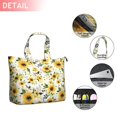 thumbnail image 2 of White Green Leaf Flower Sunflower Pattern Travel Tote Bags for Women Carry On,Large Weekender Bags for Women Travel,Multi Functional Duffle Bag for Work,Shopping,Sports, 2 of 5
