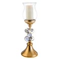 thumbnail image 1 of 20.5 Inch Gold Malha Candle Holder, 1 of 2