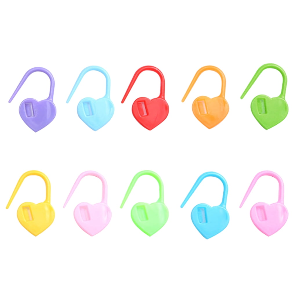 1000 Pieces Heart Shaped Knitting Markers Stitching Markers Locking Stitching Markers Easy to Use for Crochet Knitting