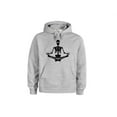 thumbnail image 1 of Halloween Apparel, Yoga Bones, Unisex Hoodie, Halloween Hoodie, Skeleton, Men's Halloween, Gift For Her, Skeleton Apparel, Funny Hoodies, Grey (Black Text), LARGE, 1 of 1