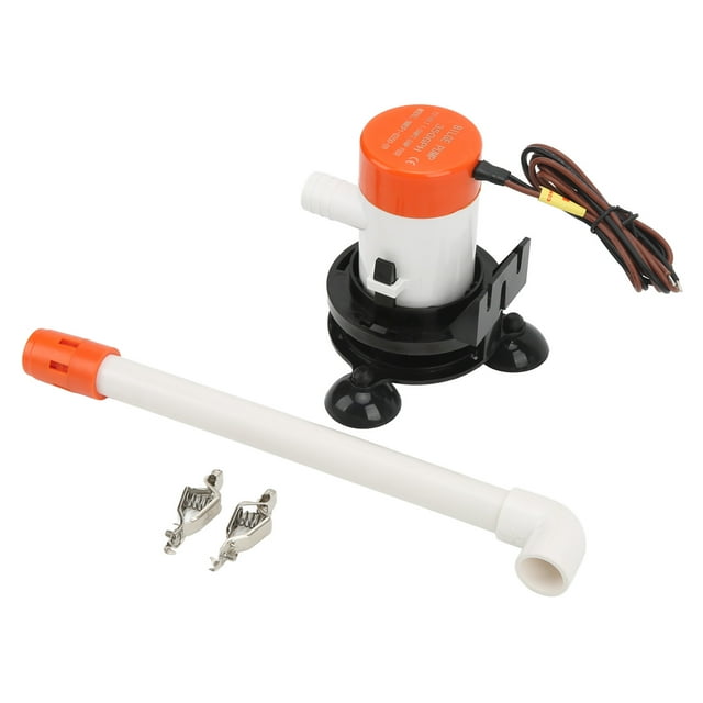 Livewell , Boat Bilge Bottom Suction Cup Rugged Housing Submersible Portable For Marine