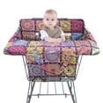 thumbnail image 2 of Shopping Cart Cover for Baby 2-in-43 High Chair Cover with Safety Harness Multifunctional Grey Pattern Cart Covers for Babies Soft Padded Grocery Cart Cover for Baby Boy Girl, 2 of 4