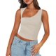 thumbnail image 3 of Y2K Camiseta sin mangas para mujer, escote irregular, sin mangas, tops halter, traje sexy para mujer, chaleco de moda, 3 of 5