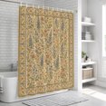thumbnail image 5 of Vintage Botanical Bathroom Shower Curtains with 12 Hooks Polyester Waterproof Shower Curtain for Stalls and Bathtubs Countryside Foliage Rustic Decorative Bathroom Privacy Curtain 66x72 Inches, 5 of 7