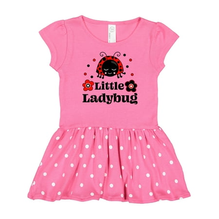 

Inktastic Little Ladybug with Flowers Gift Baby Girl Dress
