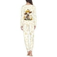 thumbnail image 3 of FOR U DESIGNS Sunflower Cow Pjs Sets for Women Long Sleeve Nightwear for Women Pajama Set 2 Pack Size 2XL Sleep Lounge Pants Women Pj Outfits Crew Neck Tops for Women, 3 of 6