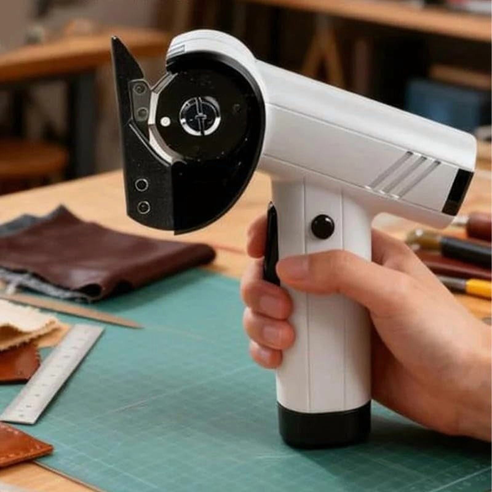 Rechargeable High-Speed Cardboard Cutter – Cordless Electric Scissors with LED Light, Powerful Mini Box Cutter for Packaging, Crafts, Shipping, Fabric, Leather & DIY Projects