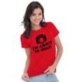 thumbnail image 3 of Im About Snap Funny Photography Pun Womens Slim Fit Graphic Tee Brisco Brands M, 3 of 5