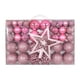 thumbnail image 1 of 101 piezas de adornos de bolas navideñas colgantes ligeros para manualidades con forma de estrella en la parte superior del árbol Rosa, 1 of 7