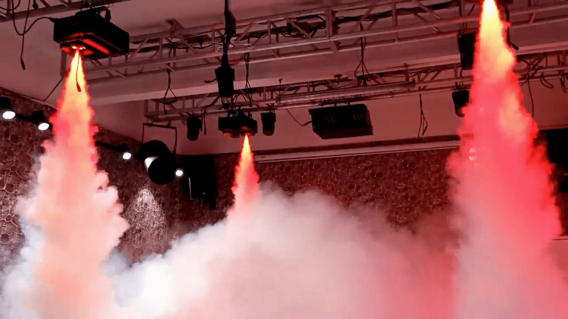 Jacmui Vertical Fog Machine 3000W Stage CO2 Jet High Velocity Led RGB Decor