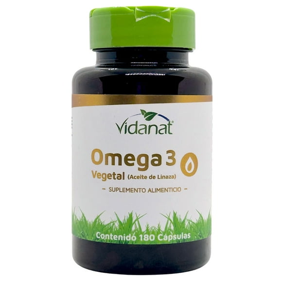 Omega 3 vegetal Aceite de Linaza Vidanat 180 Cáps Vegano