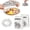 60pcs, variant on 30/60/90Pcs Reusable Aluminum Foil Food Covers, Pop-Up Tin Foil Food Insulation Cover, Adjustable Heat Lid for Kitchen,For Bowls, Pots, Containers
