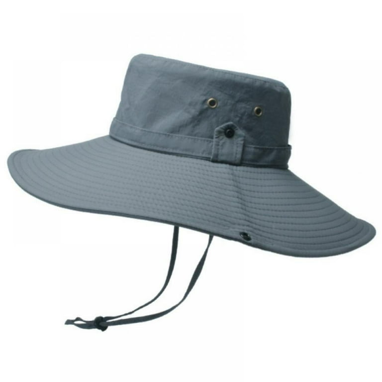 Sun Hats for Men, Sun Protection Wide Brim Bucket Hat Waterproof Breathable  Packable Boonie Hat for Fishing 
