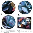 thumbnail image 3 of Designart "Blue Succulent landscape II" Floral Floater Framed Wall Decor, 3 of 7