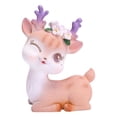 thumbnail image 2 of Estatua De Ciervo, Adornos De Cervatillo, Adornos Pequeños De Animales Bonitos Para Coche, Hogar, Cumpleaños, Adornos De Pastel De Navidad matsuzay HA022905-00, 2 of 7