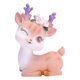 thumbnail image 4 of Inteprter Estatua de ciervo, adornos de cervatillo, adornos pequeños de animales bonitos para coche, hogar, cumpleaños, adornos de pastel de Navidad Almacenamiento y organización del hogar Inteprter HA022905-00, 4 of 6
