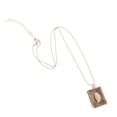 thumbnail image 4 of Collar Yinane con medallón de libro rectangular plata, 4 of 5