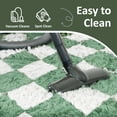thumbnail image 2 of Pentantan 8ft x 10ft Shag Area Rugs for Living Room, Classic Checkered Fluffy Bedroom Carpet, Light Green & White, 2 of 7