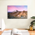 thumbnail image 3 of Elephant Stock Tongariro Mountainscape Wall Art - Horizontal Canvas Wall Art - Living Room Wall Decor - Places Canvas - Gray And Pink Decor By Matteo Colombo - 12" x 8", 3 of 8
