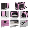 thumbnail image 5 of Pet Dog Cat Carrier Bag for Medium Small Dog Cat with Washable Cozy Bed Locking Safety Zipper Shoulder Strap Airline Approved Pet Carrier Portable Collapsible Puppy Carrier Escape Proof, 5 of 8