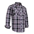 thumbnail image 1 of Camisa COEVALS CLUB para hombre, manga larga, estilo western, a cuadros, gris/negro, 1 of 7
