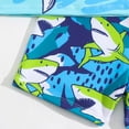 thumbnail image 7 of Gelikeya Boys Swim Set Size 4-5 Dinosaur Printed Bathing Suit Long Sleeve Shirts and Swim Trunks Rash Guard Sunsuit Boy Swimming Suits Kids Swimwear Z11-Blue, 7 of 7