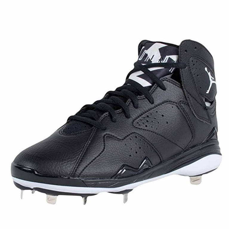 Jordan Mens 7 Retro Metal Baseball Cleats Black White Walmart