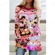 thumbnail image 1 of Disney Mickey Mouse Printed T-Shirt Retro Hippie Elegant Long Sleeve T Shirts Korean Fashion Tee Shirt Woman Print Tops PresentL Gao Jinjia LED, 1 of 2