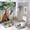 Rain and Fox (1), variant on Animal Style Shower Curtain 4-Set Rain And Fox Print Bathroom Decor, Includes Bath Mat, Toilet Cover Mats, U-Shaped Mat And Shower Curtains 72inX72in
