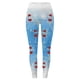 thumbnail image 4 of MKLEKYY Leggings de compresión para mujer Leggings con estampado de copos de nieve navideños de cristal rojo para mujer para uso deportivo, 4 of 4