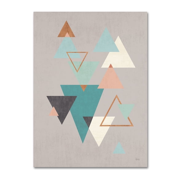 Trademark Fine Art 'Abstract Geo II Gray' Canvas Art by Veronique Charron