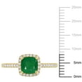 thumbnail image 2 of Everly Women's Emerald 14k Yellow Gold Ring, 2 of 9