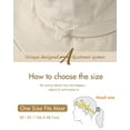 thumbnail image 3 of Sombrero de sol Hatiis de ala ancha de algodón para mujer, color beige, 3 of 7