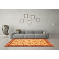 thumbnail image 3 of Ahgly Company Indoor Rectangle Abstract Orange Modern Area Rugs, 7' x 9', 3 of 4